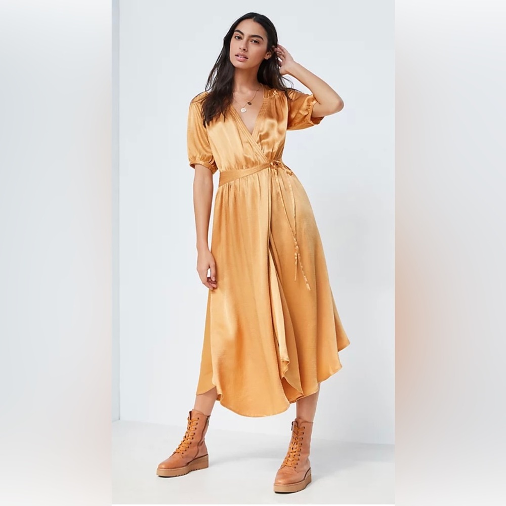 Anthropologie Maeve Katrina MIDI Wrap Dress